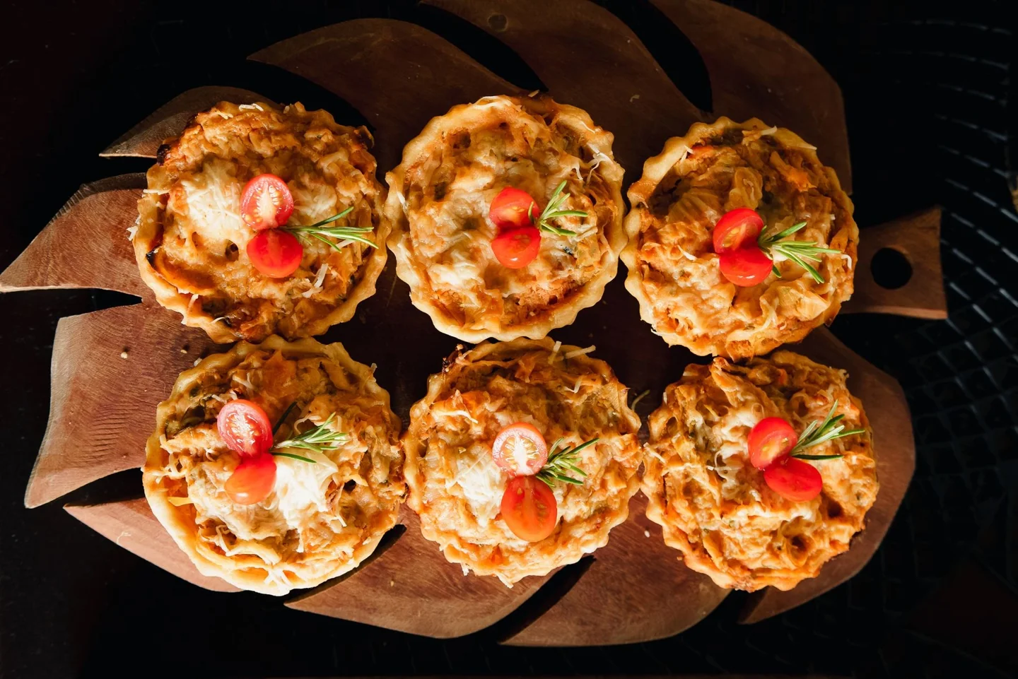 Chicken tartlet photography reference